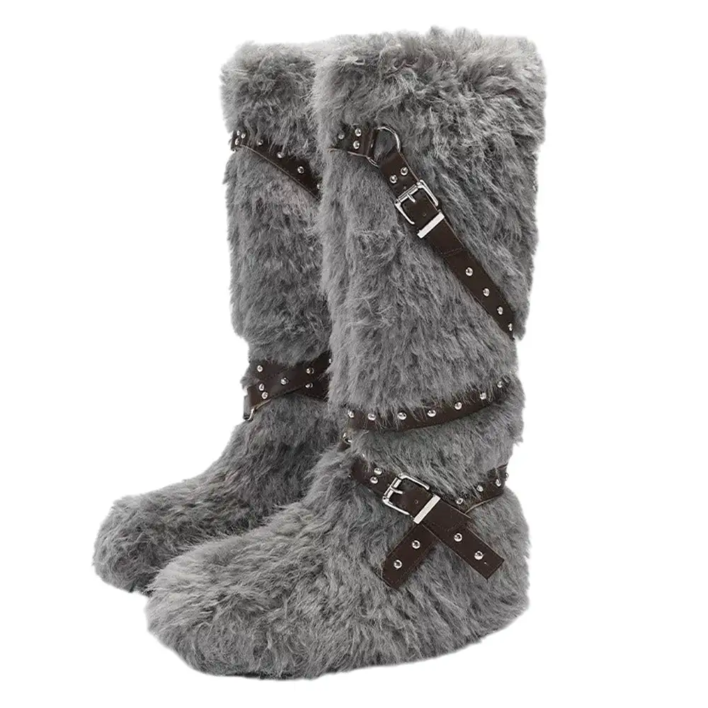 Moon Walk Furry Boots