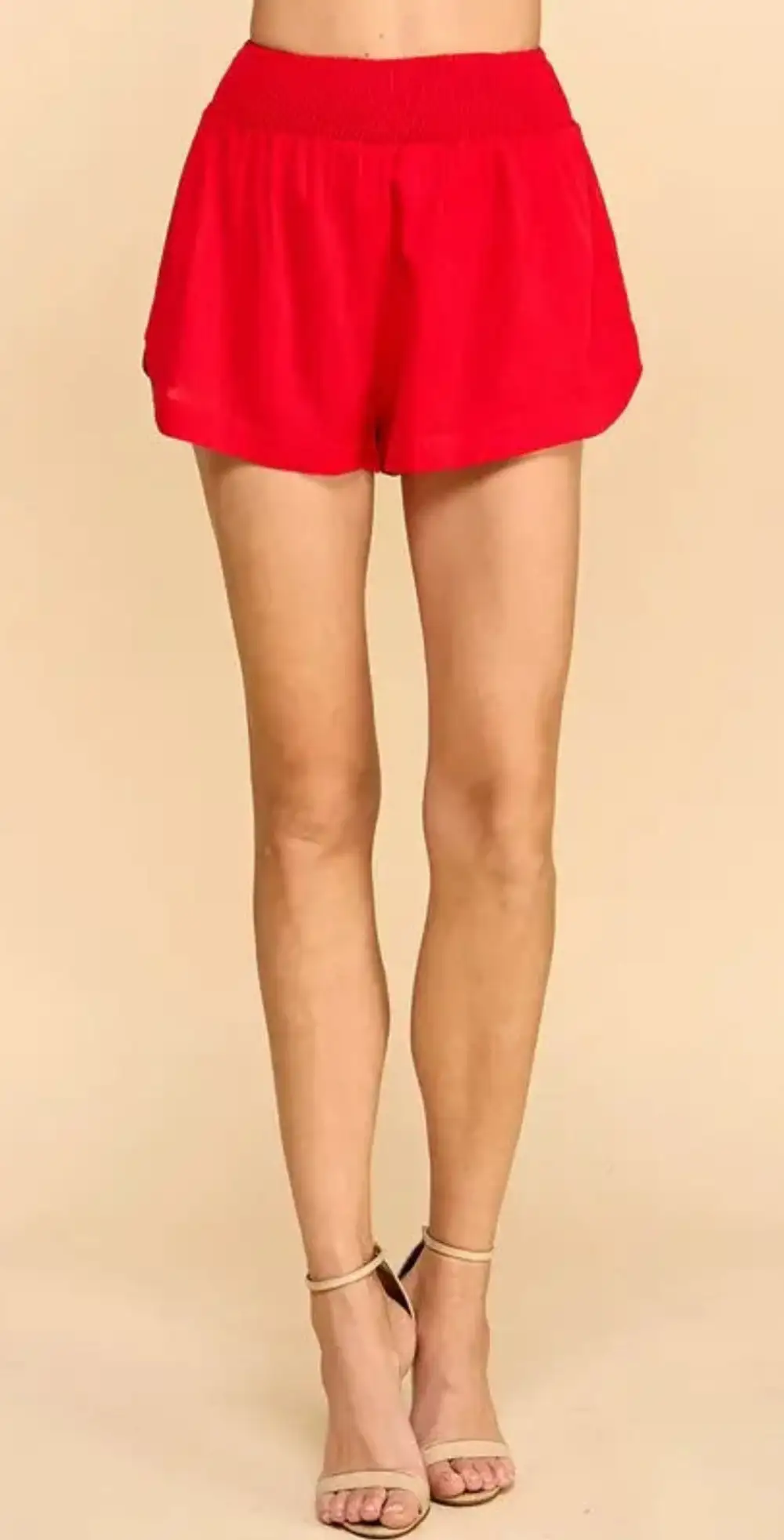 Roomy Linen Blend Casual Shorts