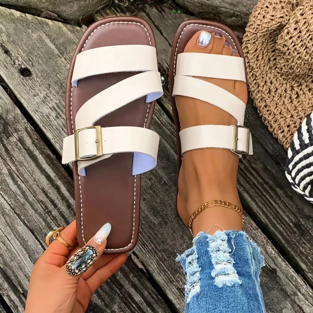 Everyday Buckle Open Sandals