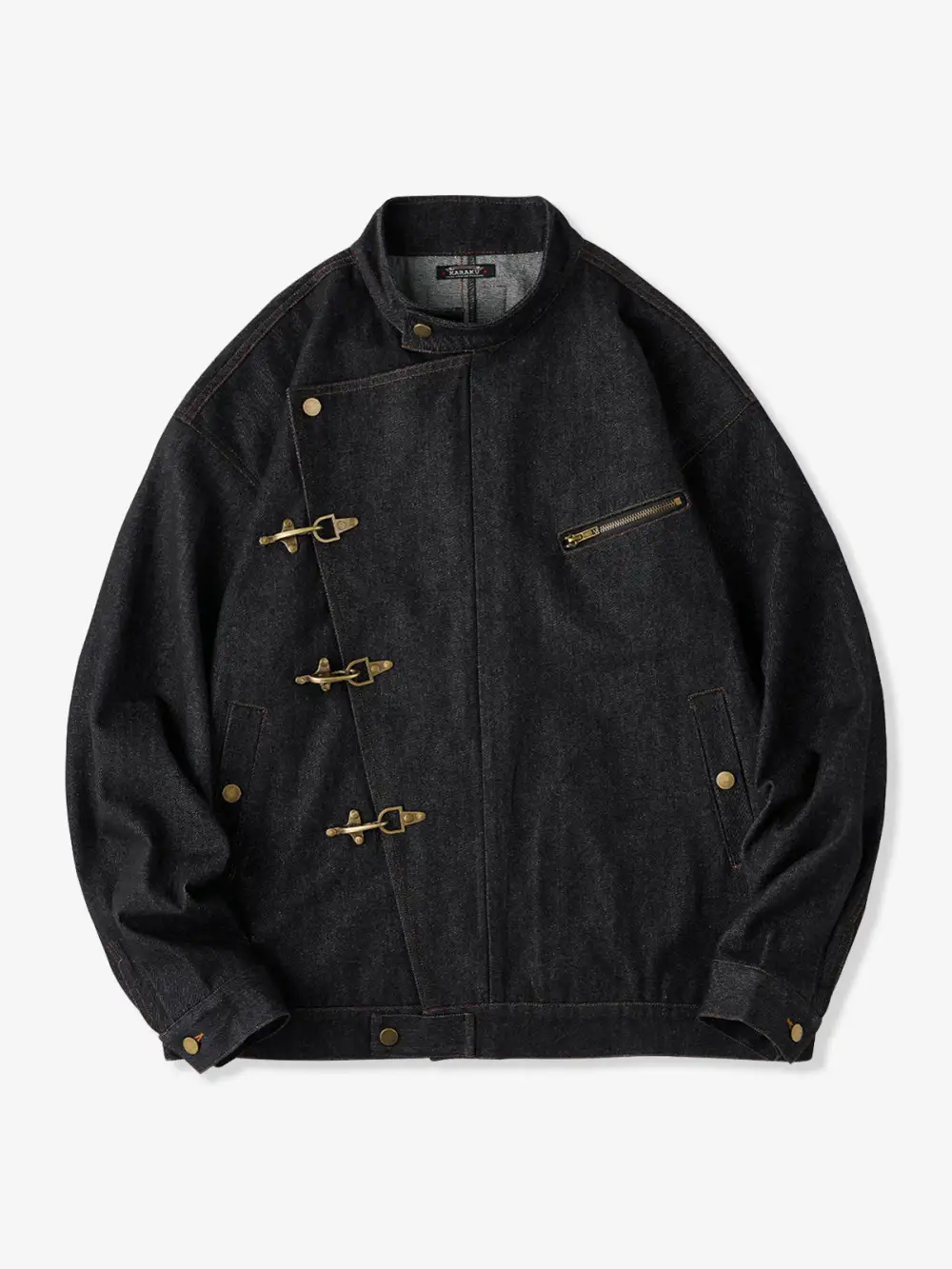 Men'S Denim Button Front Casual Jacket