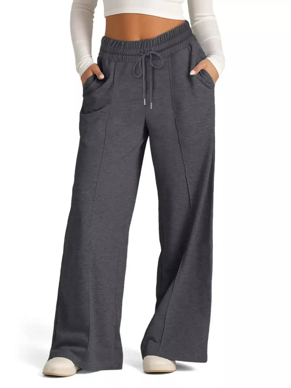 Easygoing Wide Leg Drawstring Pants