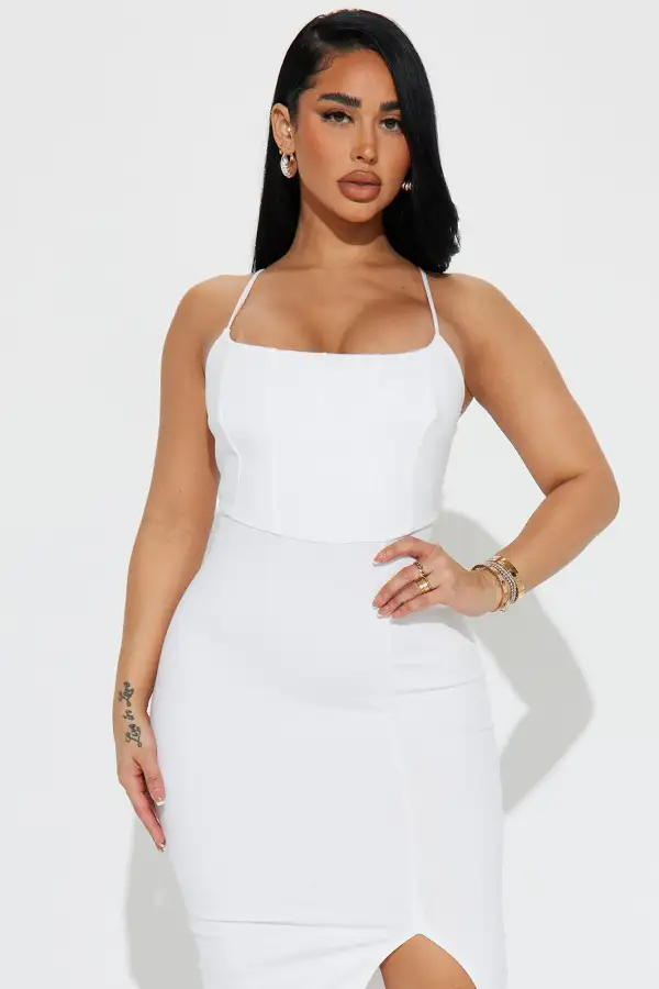 Kassie Midi Dress - Cream