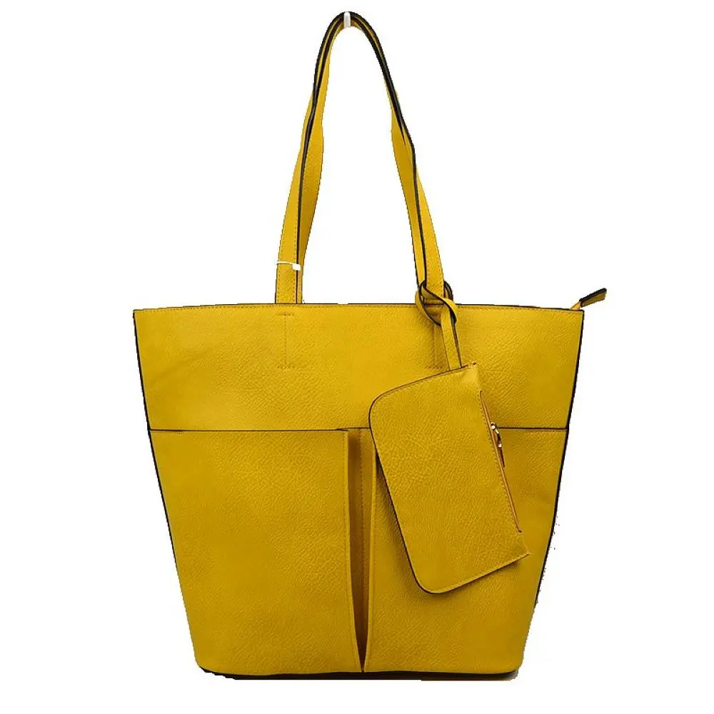 Vegan Leather Soft Tote Bag