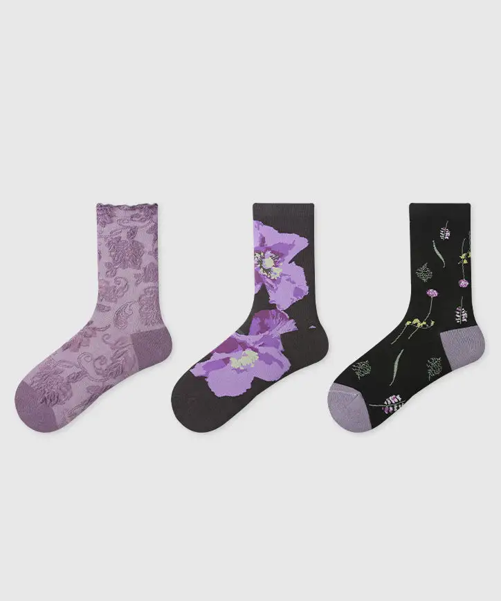 Chic Versatile Jacquard Socks