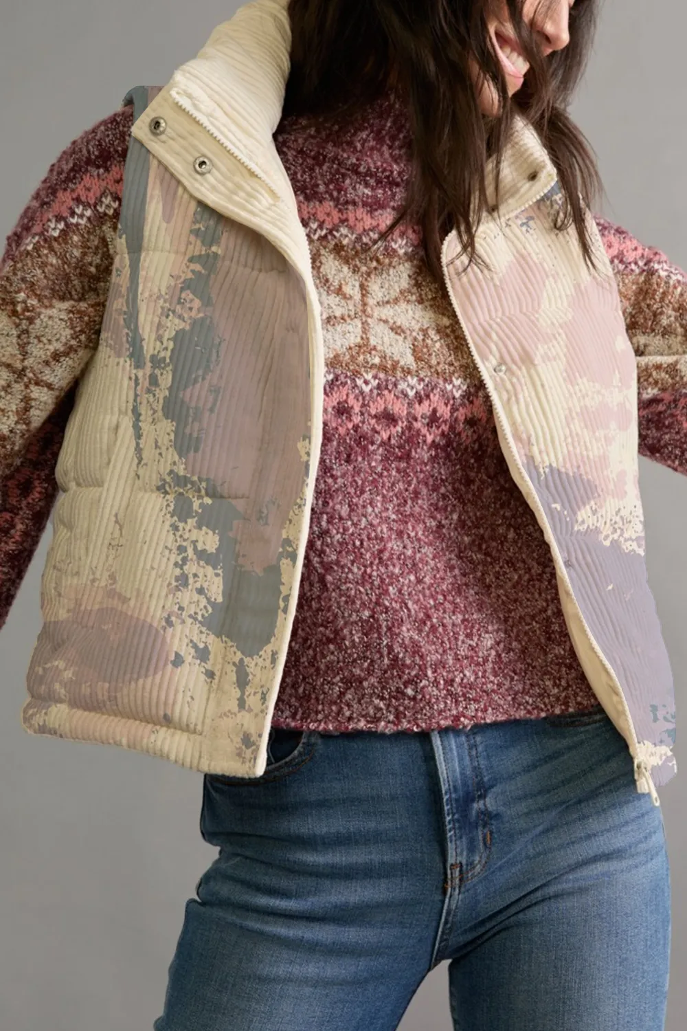 Josephine Corduroy Puffer Vest