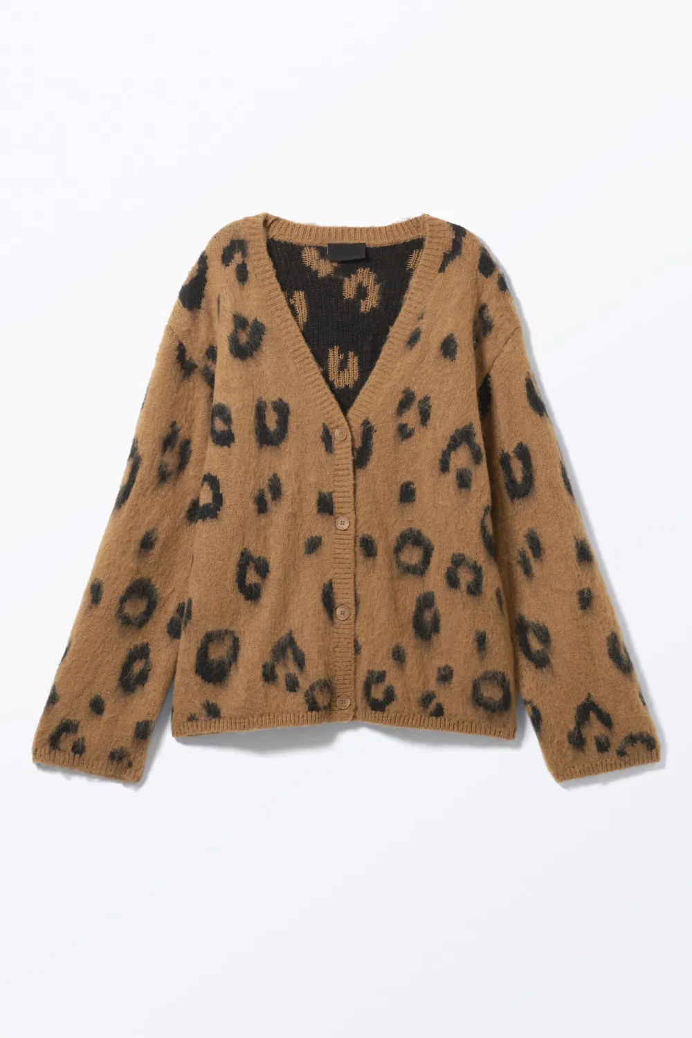 Button Up Drop Shoulder Cardigan