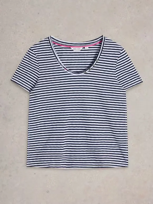 Casual Style Multicolor T-Shirt