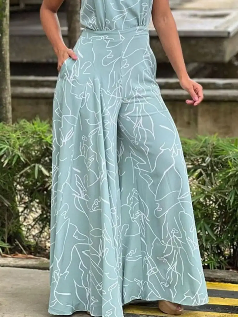 Everyday Wide Leg Halter Jumpsuit