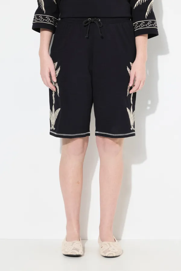 Color Blocking Loose Shorts