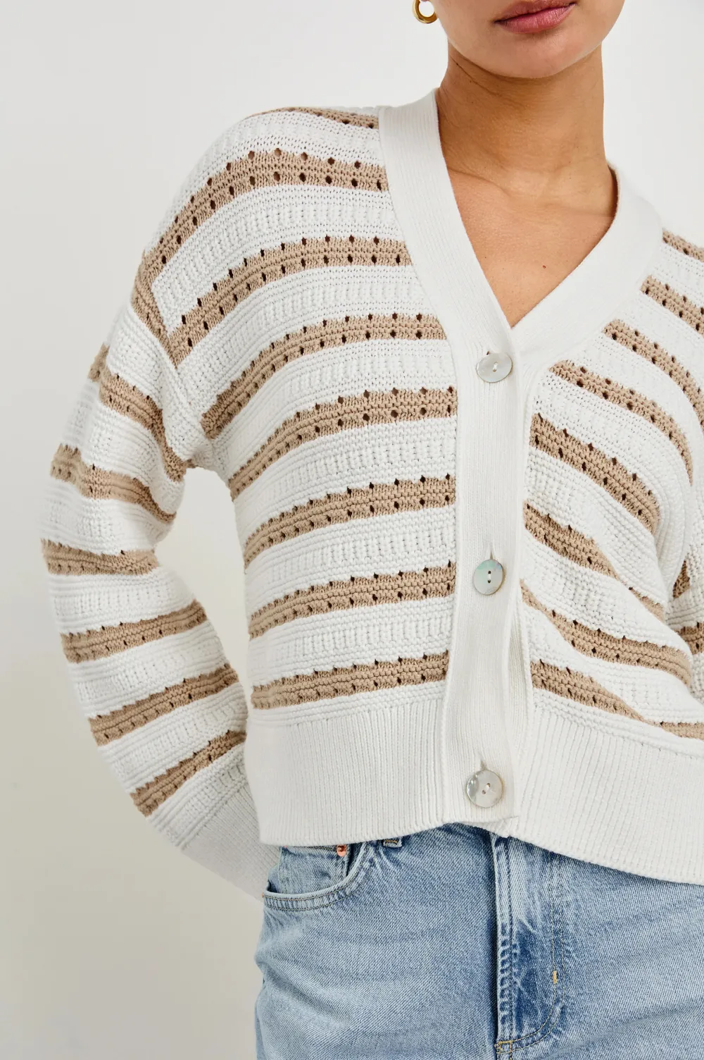 Classic Style College-Style Cardigan Sweater