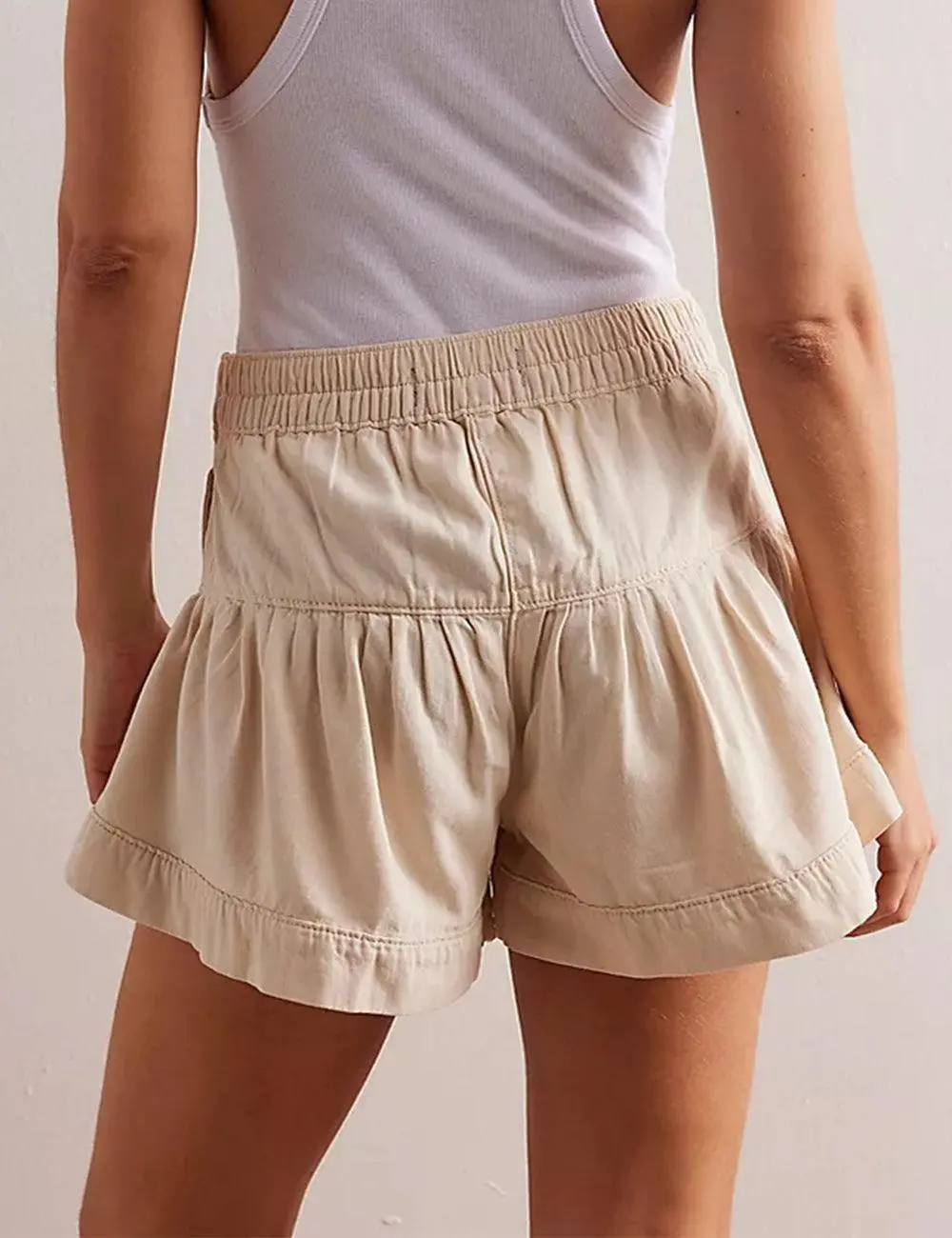 Cotton Denim Shorts