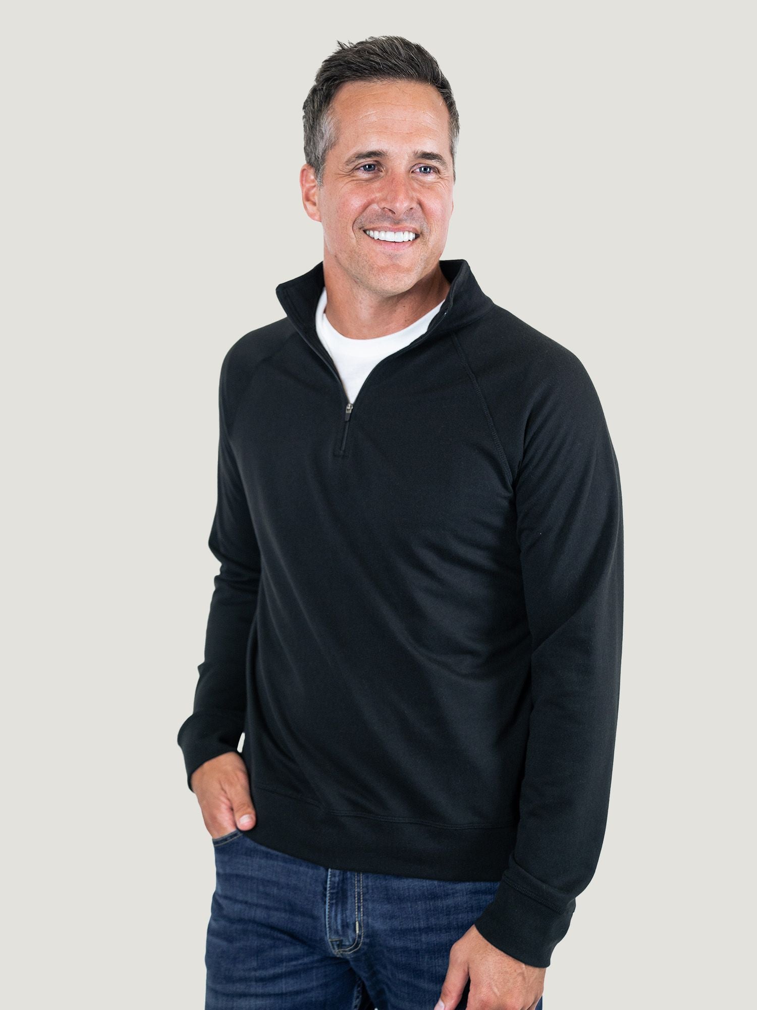 Black Quarter Zip