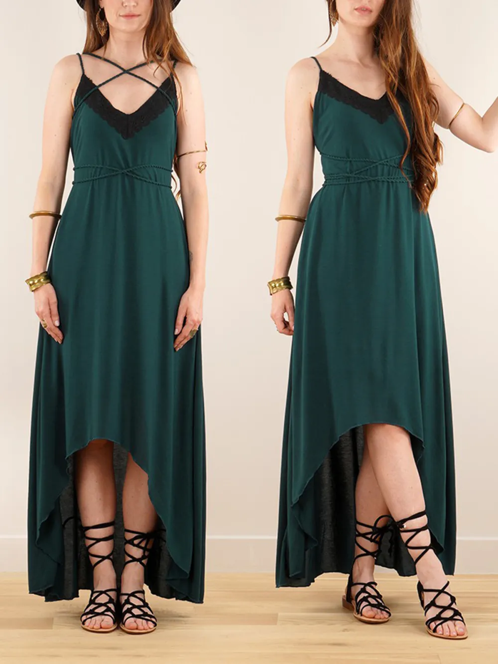 Loose Strappy Long Dress