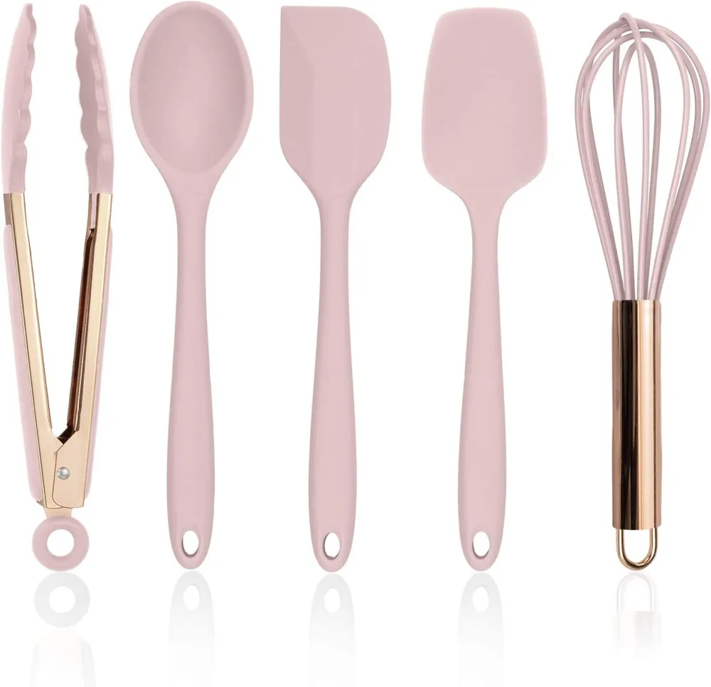 Silicone cooking utensils, 5-piece kitchen utensils set