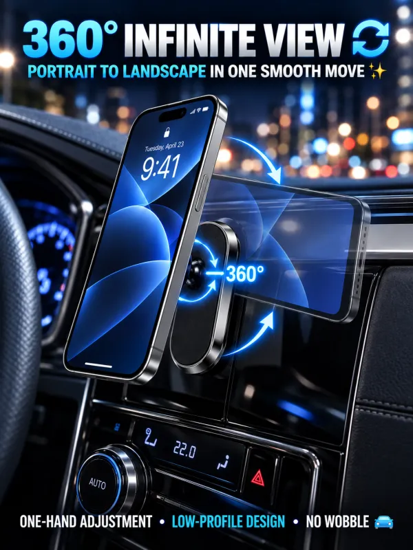Magnetic Phone Holder to Tablet Holder Car Phone Mount 2/3PCS Car Magnetic Phone Holder Mount Universal Suction Cup Navigation Stand Adjustable 360° Rotation for Car Accessories Phone Stand