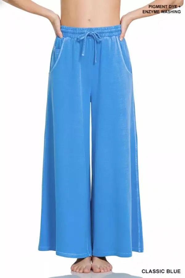 French Terry Pigment Dye Enzyme Wash Pants