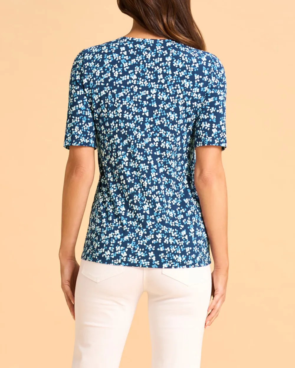 1/2 Sleeve V-Neck Tee