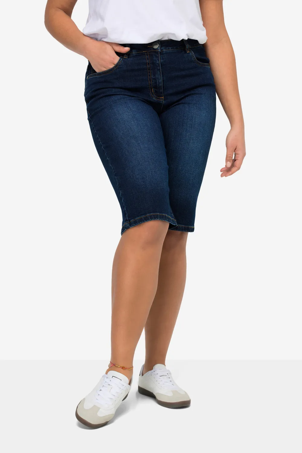 Solid Color Women's Denim Shorts