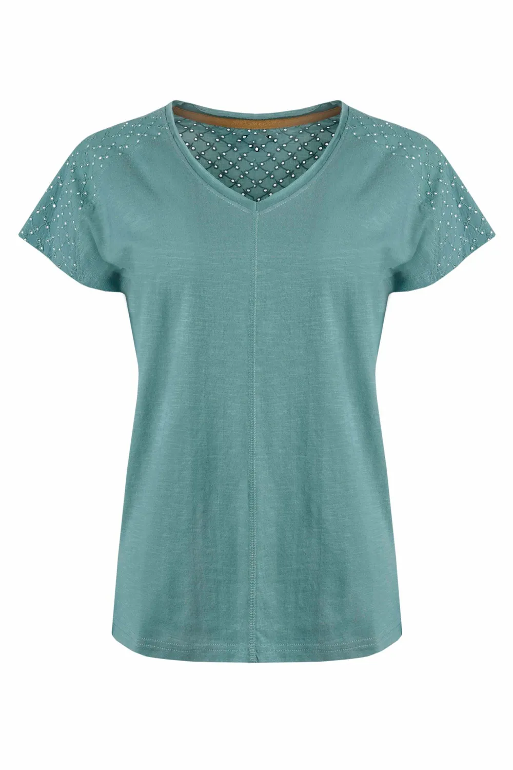 Women's Cotton Art Hollow Short Sleeves