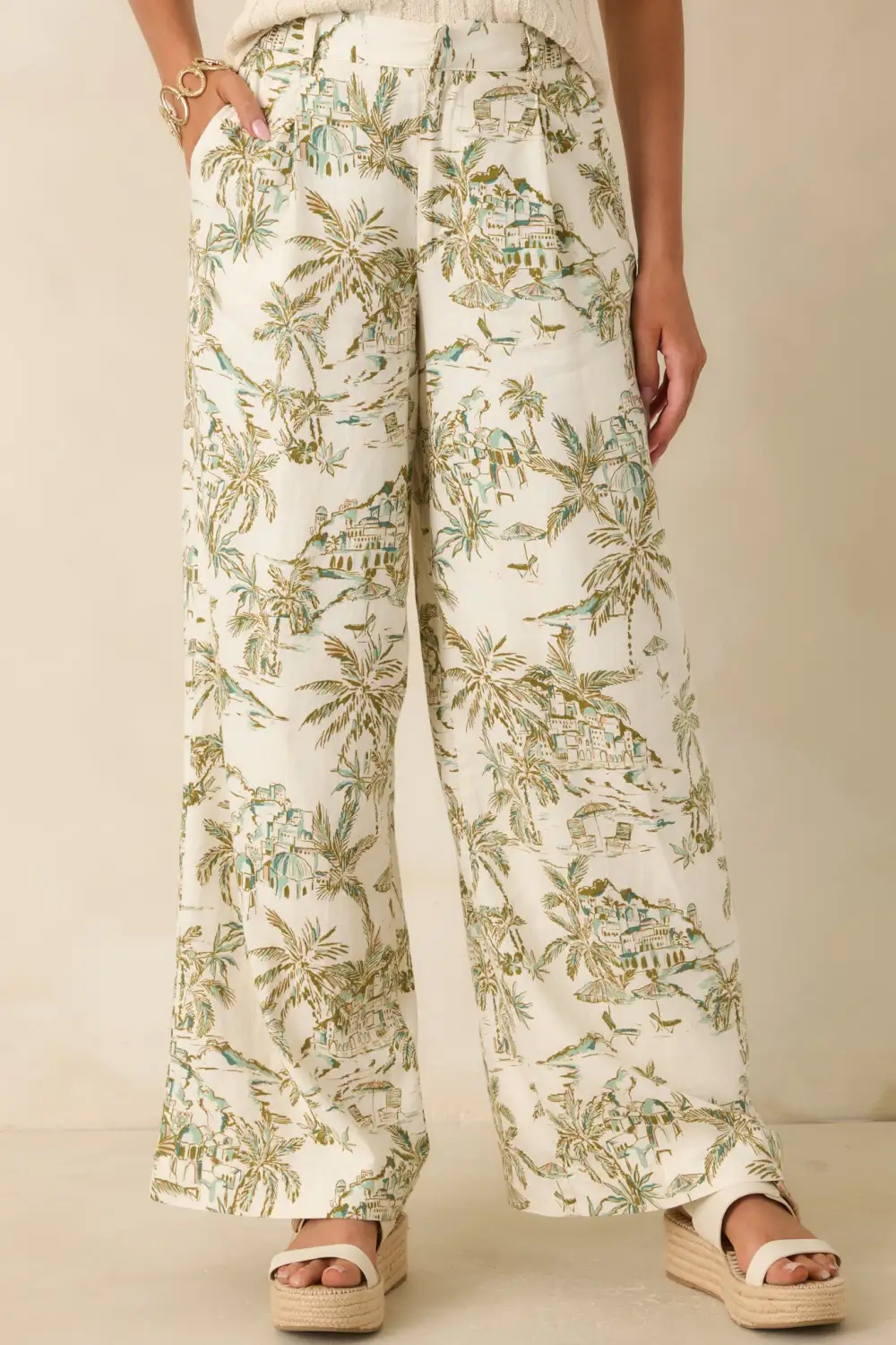Tiki Tide Lightweight Linen Pants