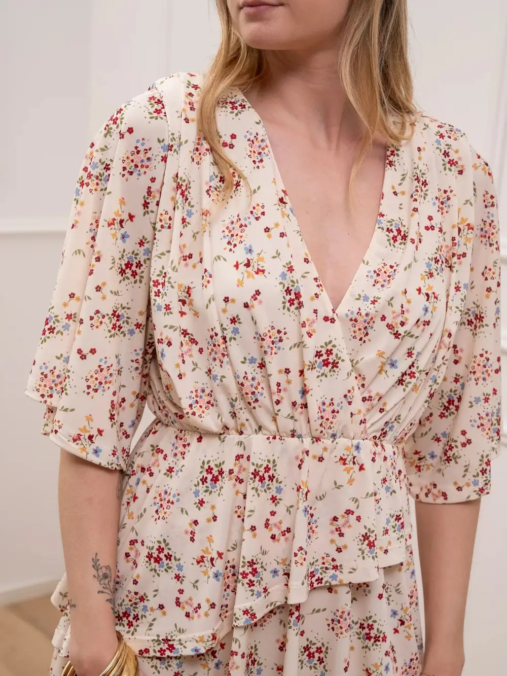 Mini V Neck Dress