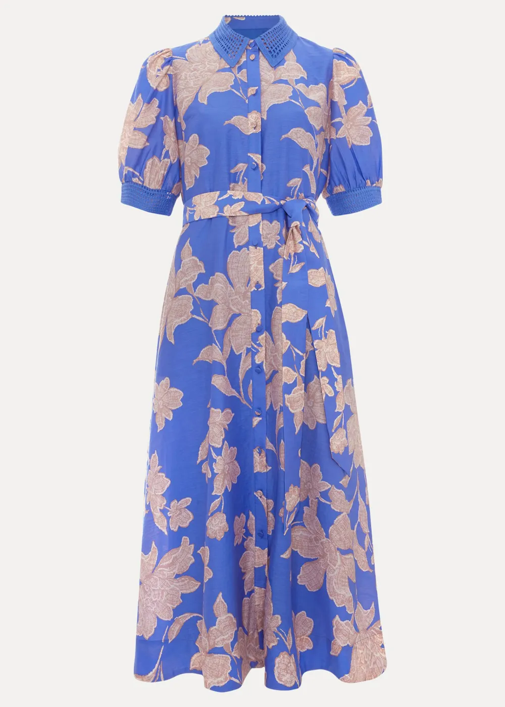 Artistic Bold Saturated Print Short Sleeve Dress