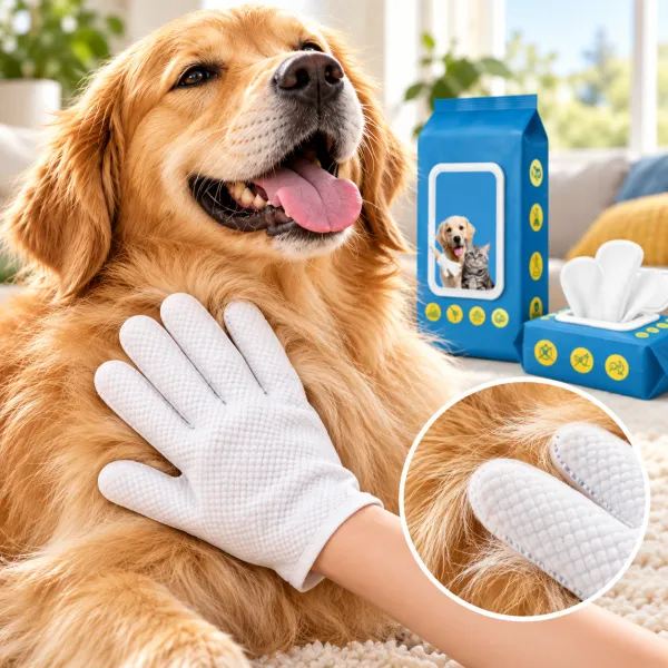 Pet No-Rinse Grooming Gloves