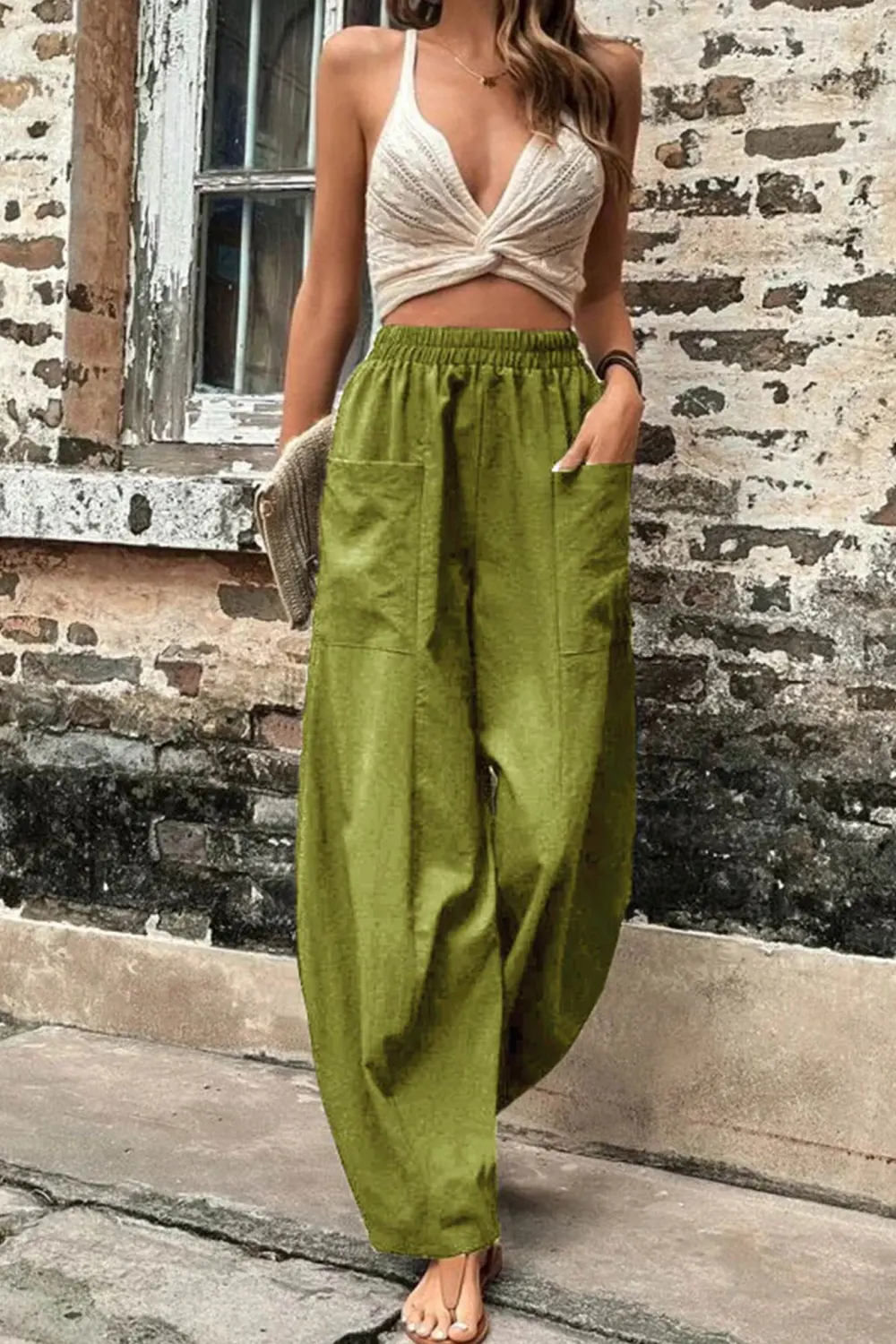 Pocketed Harem Everyday Pants