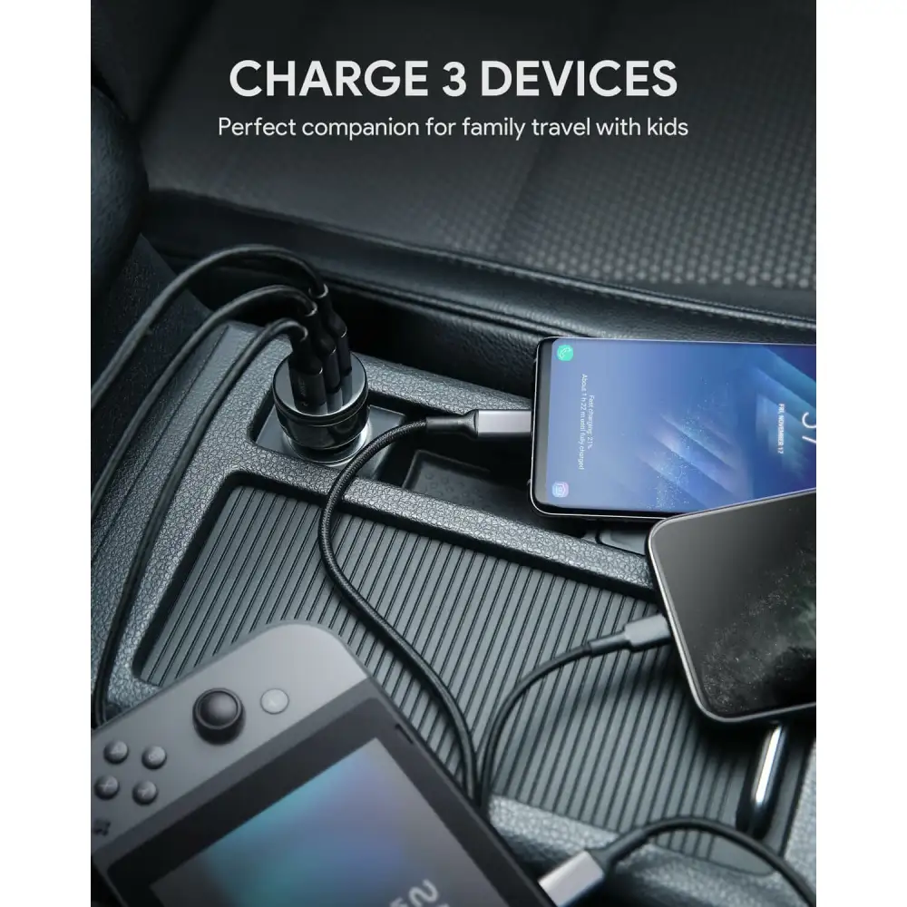 AUKEY CC-Y16 (Dual USB-A/USB-C) Car Charger - 36W