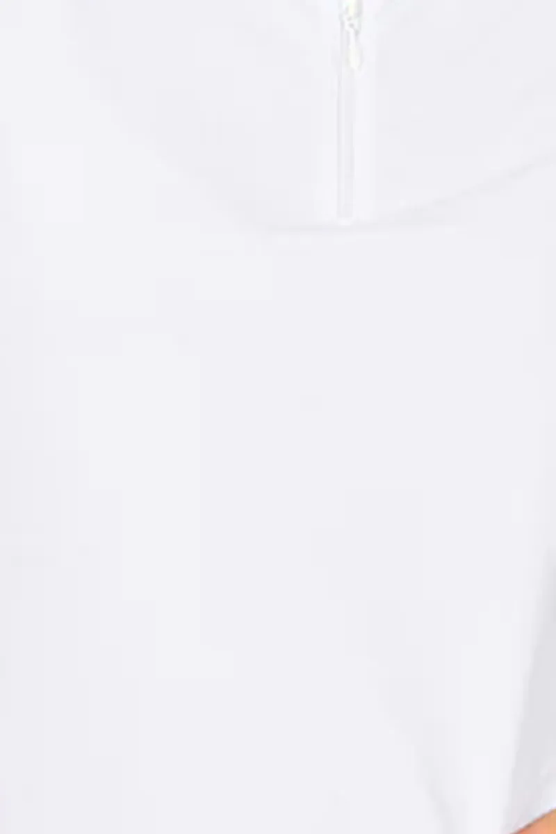 Short Sleeve Mock Neck Top