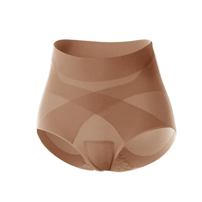 High-Waist Tummy Control Shapewear Butt Lifter Panties Cross-Band Waist Trainer Briefs