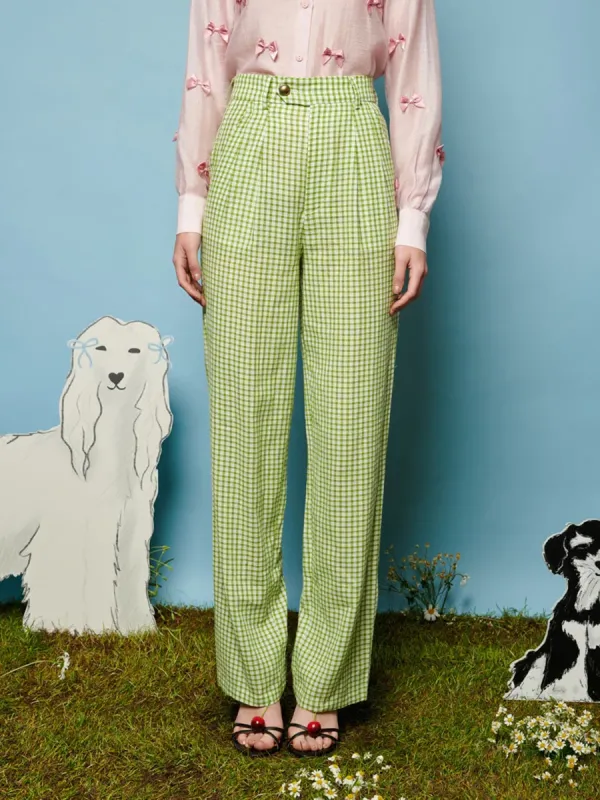 Gingham Trousers