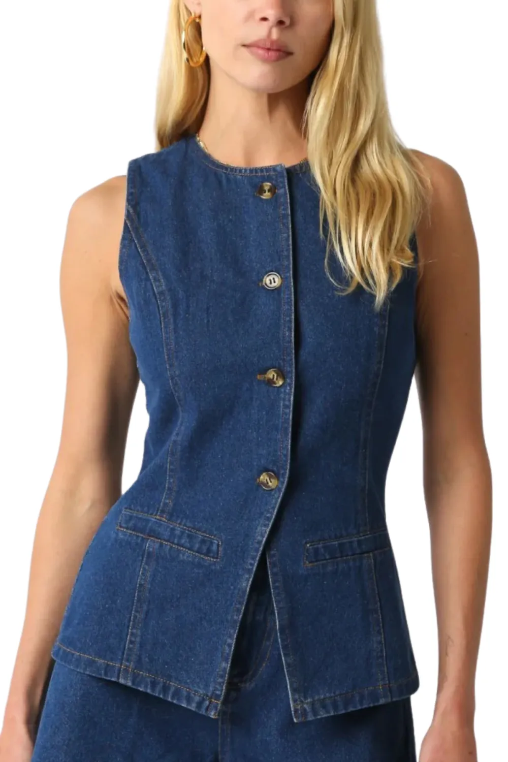 Button Denim Cotton Shirt