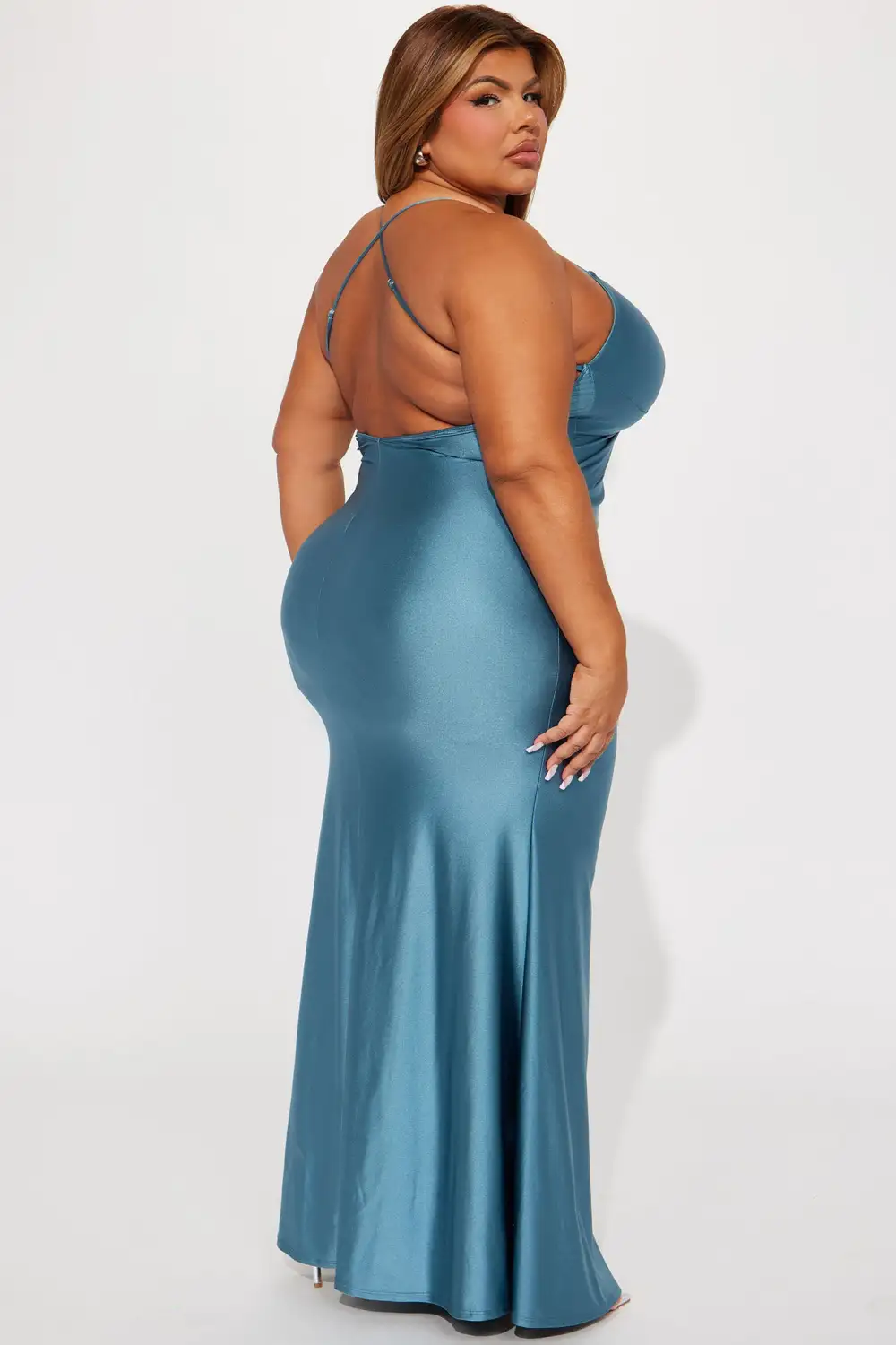 Don't Get It Twisted Gown - Indigo