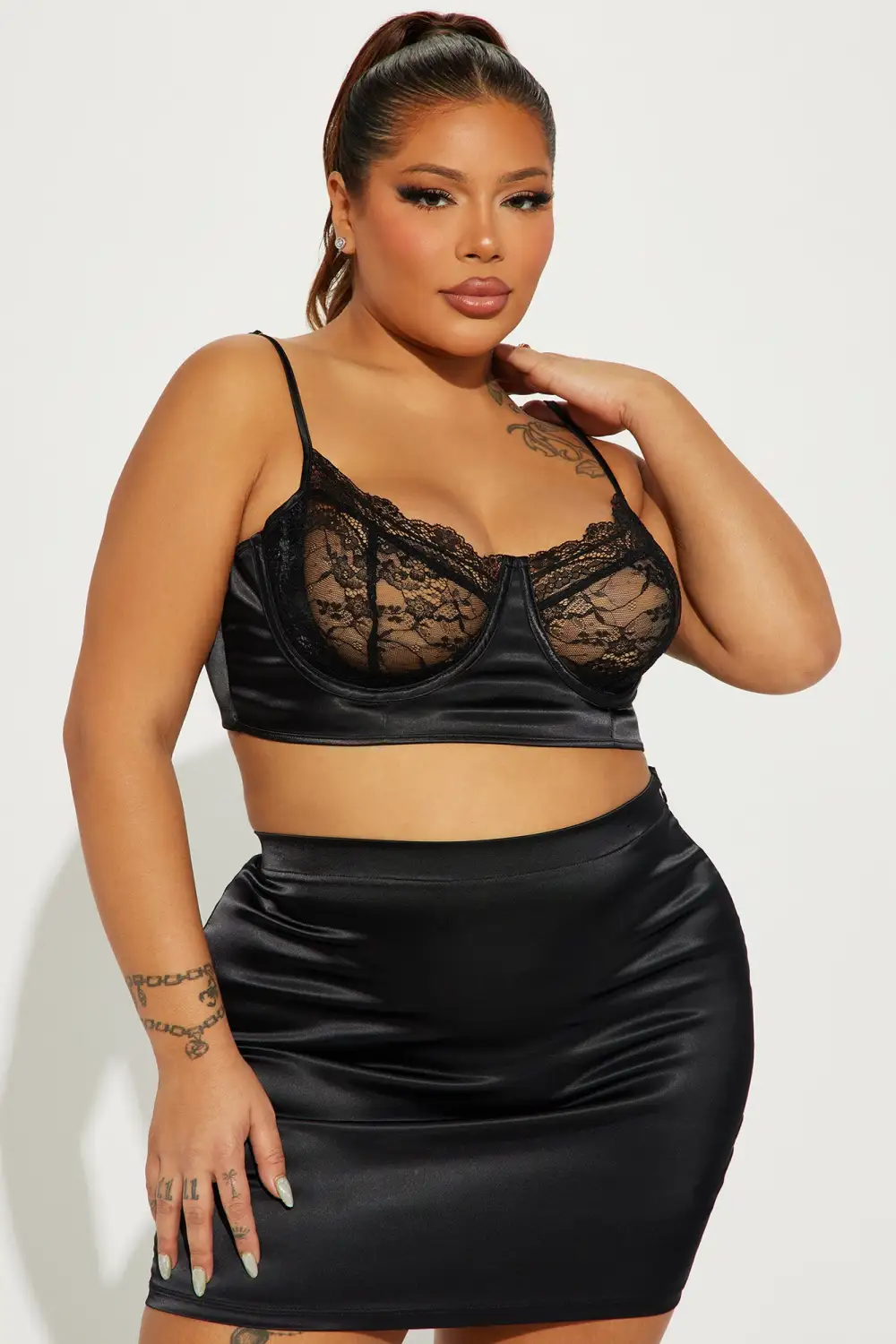 Anything But Innocent Matching Set - Black