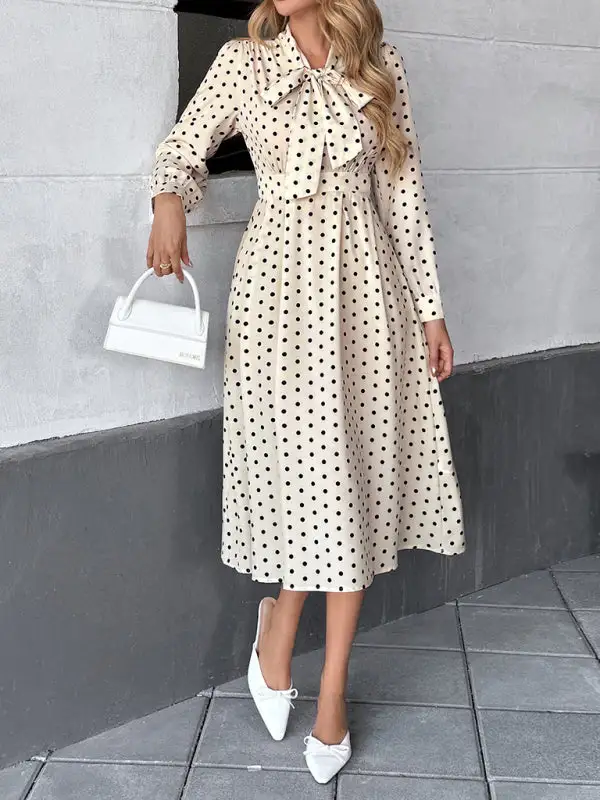 Collared Long Sleeve Dress