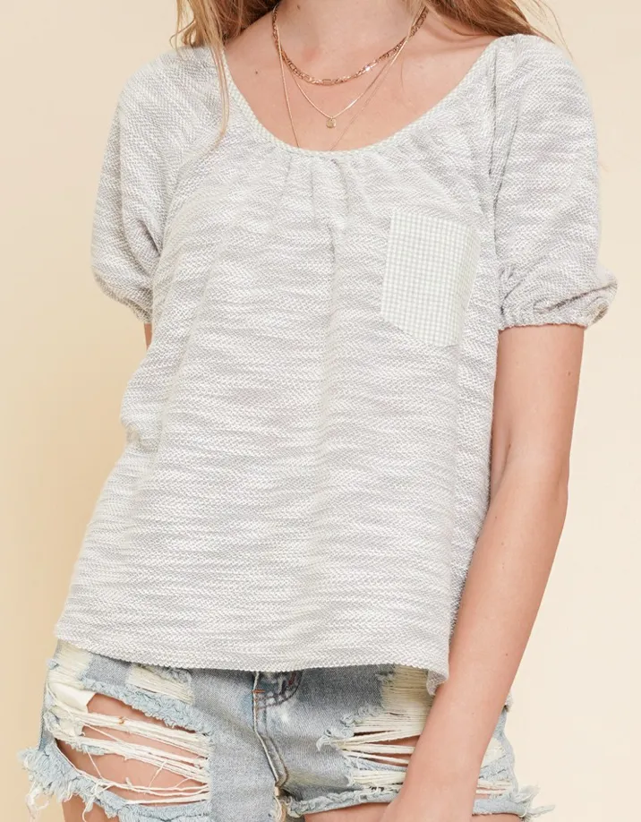 Plaid Pocket Top