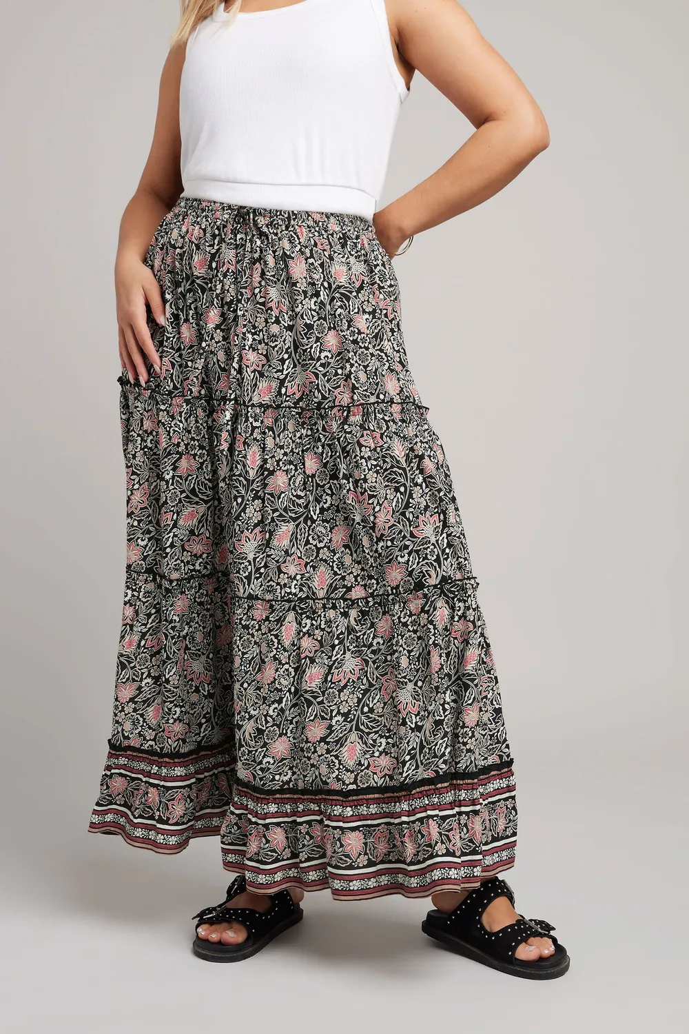 Bohemian Colorful Art Print Skirt