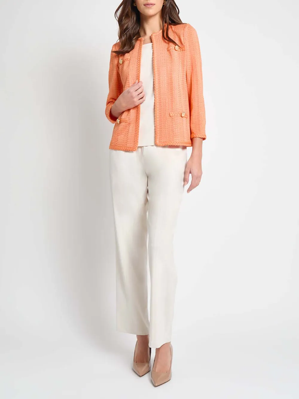 Front Shoulder Knitted Jacket