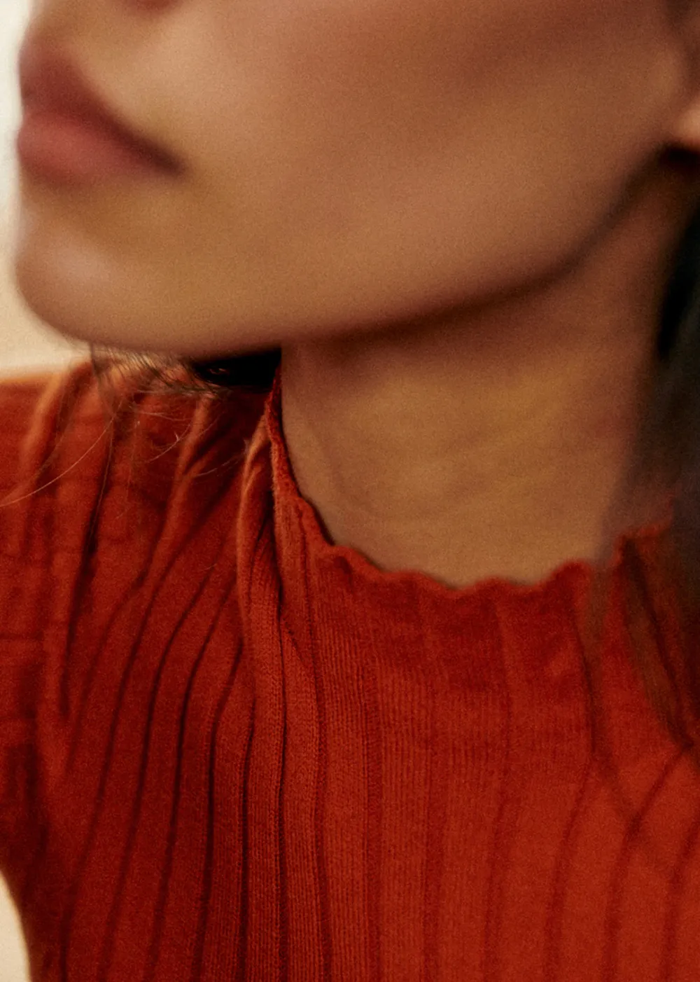 Turtleneck Solid Color Sweater