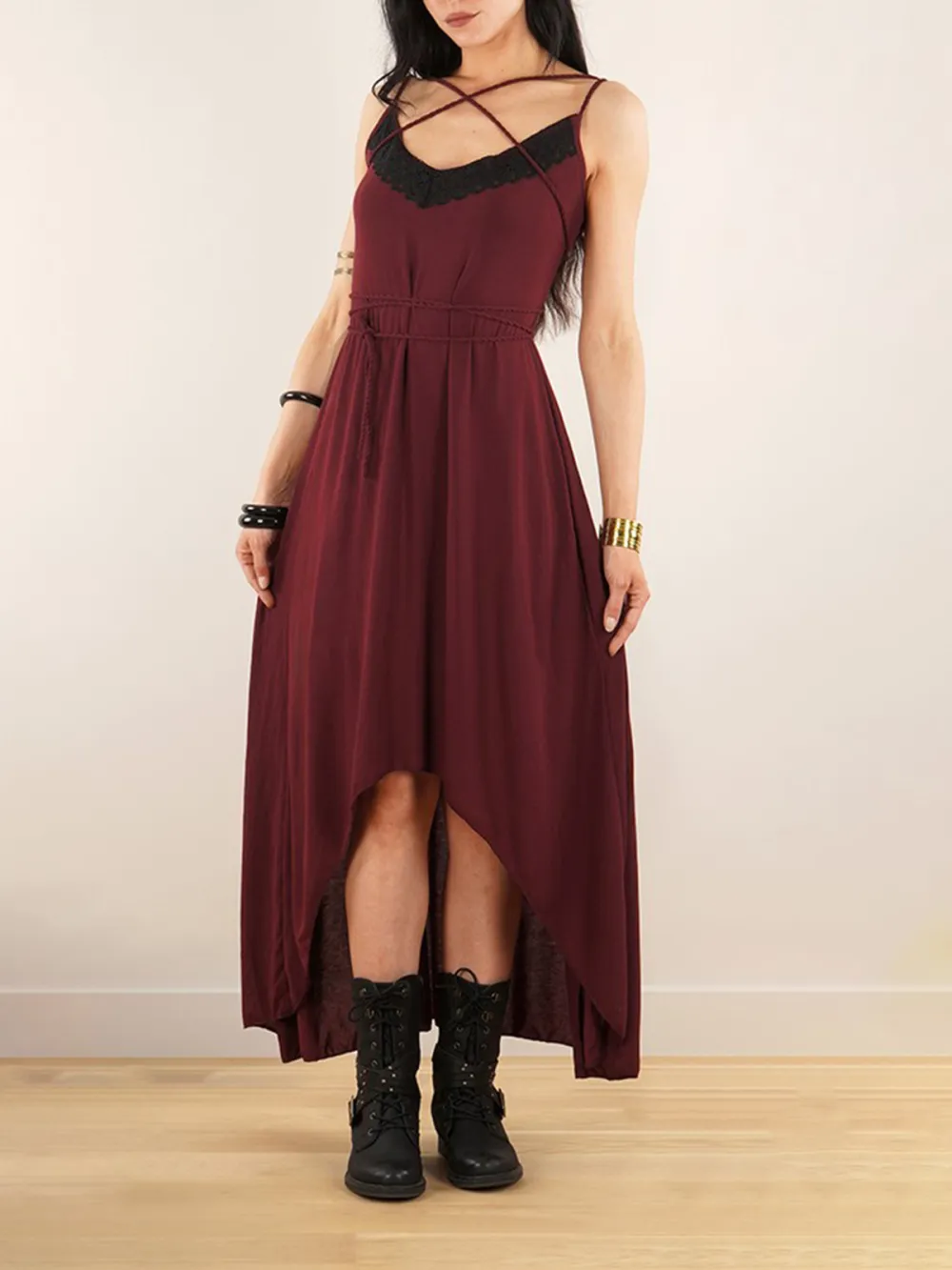 Loose Strappy Long Dress