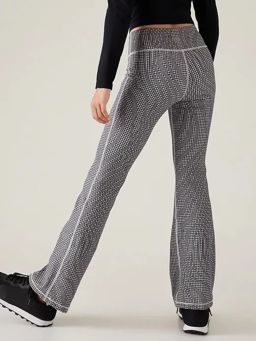 LATTICE HIGH RISE FLARE PANT