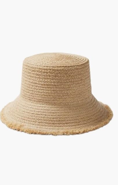 Natural Fur Brimmed Bucket Hat