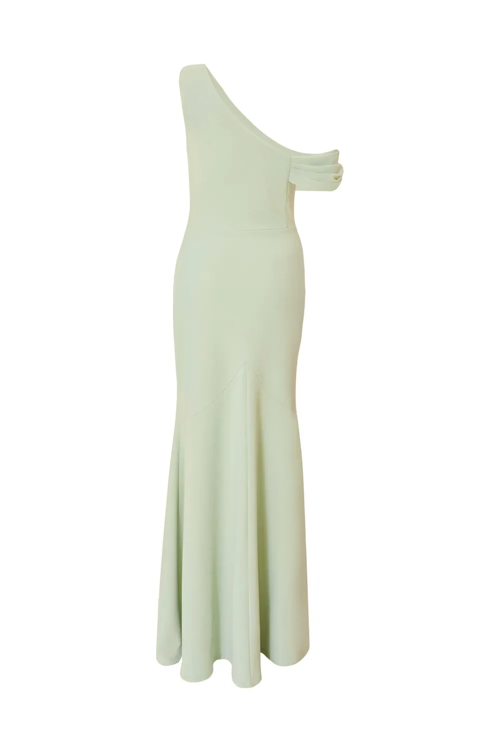 Asymmetric Draped Neck Breathable Drop Shoulder Women's Dress