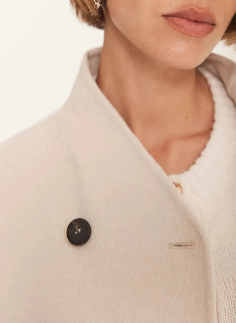 Casual Style Finished Scarf Coat