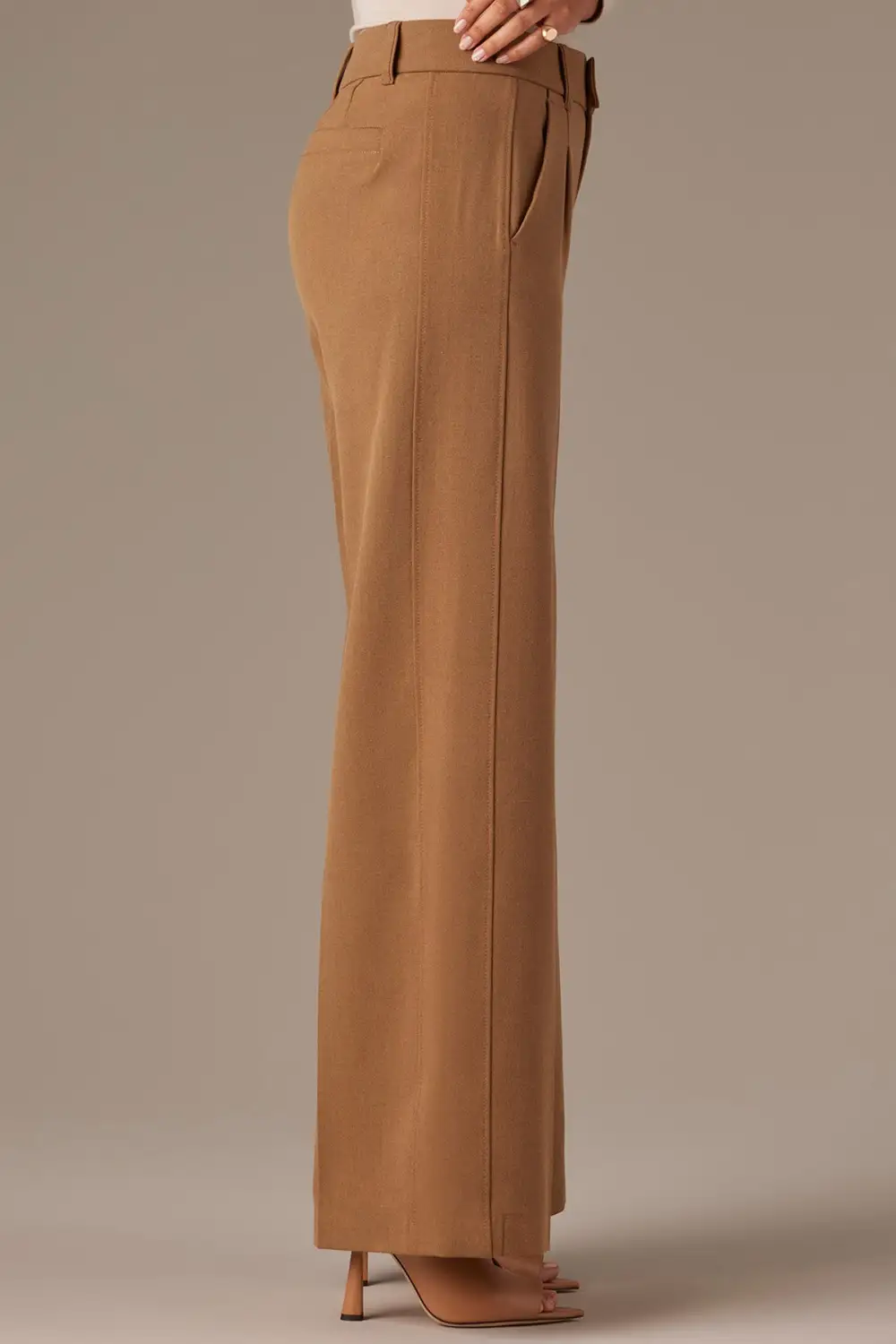Petite Side Panel Tailored Trousers