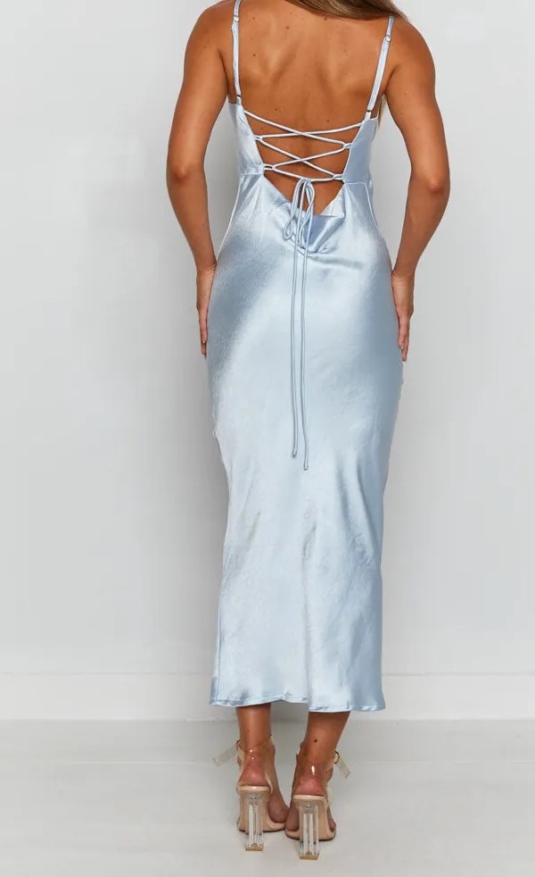 Satin Baby Midi Dress
