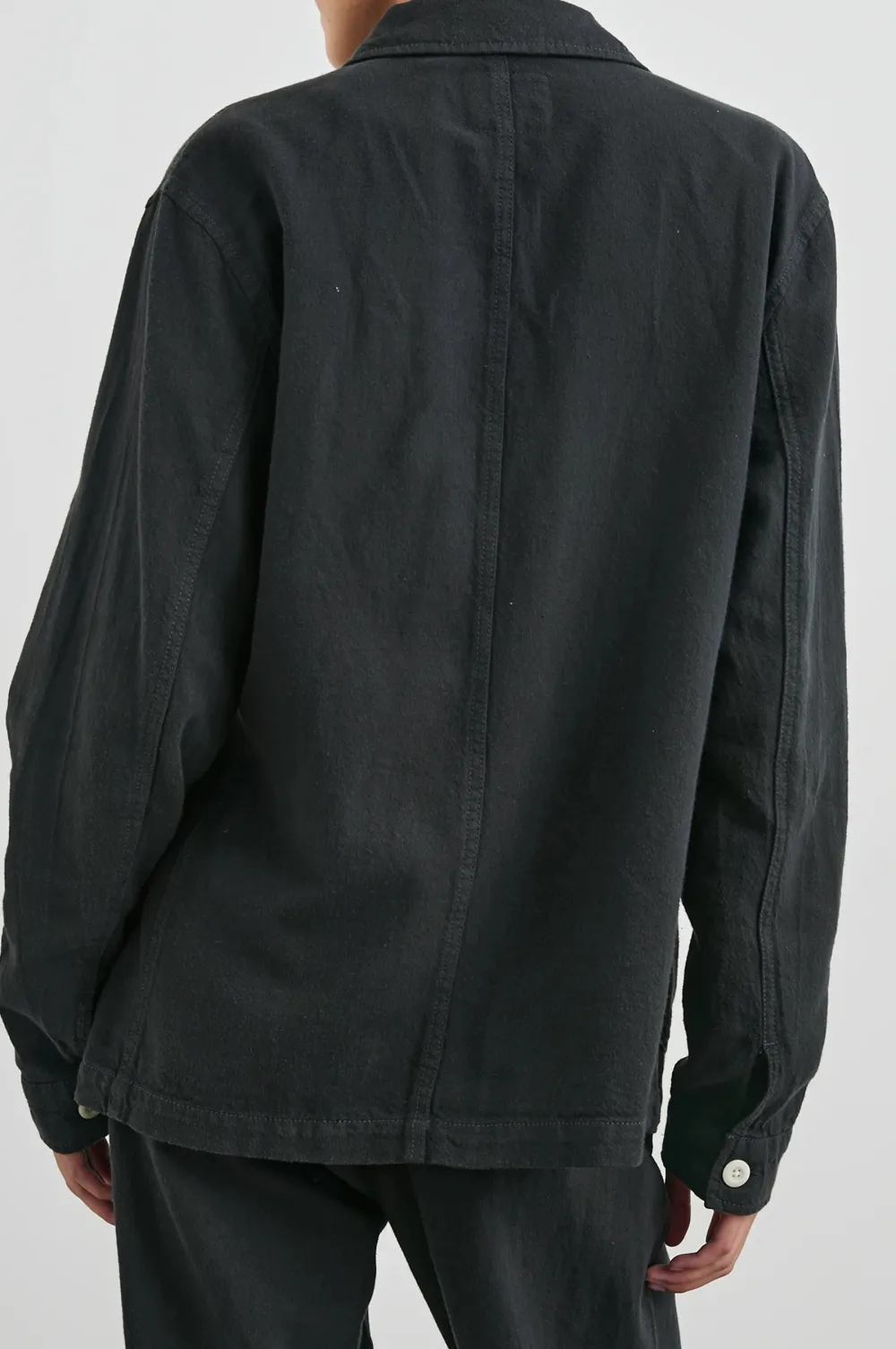 Slim-Fit Cotton And Linen Blended Solid-Color Jacket