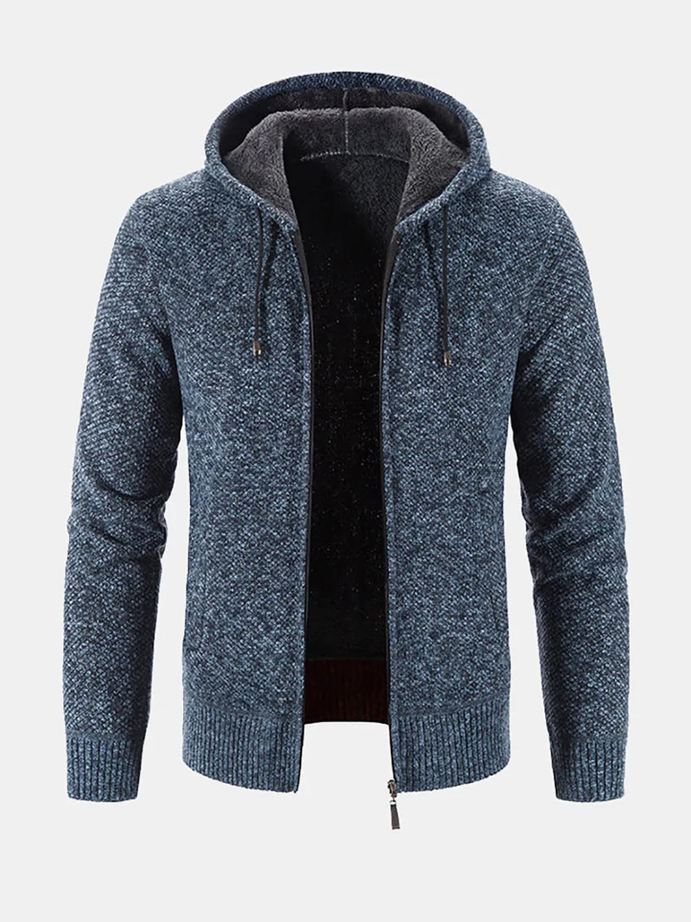 Man Zip Up Hooded Cardiganr