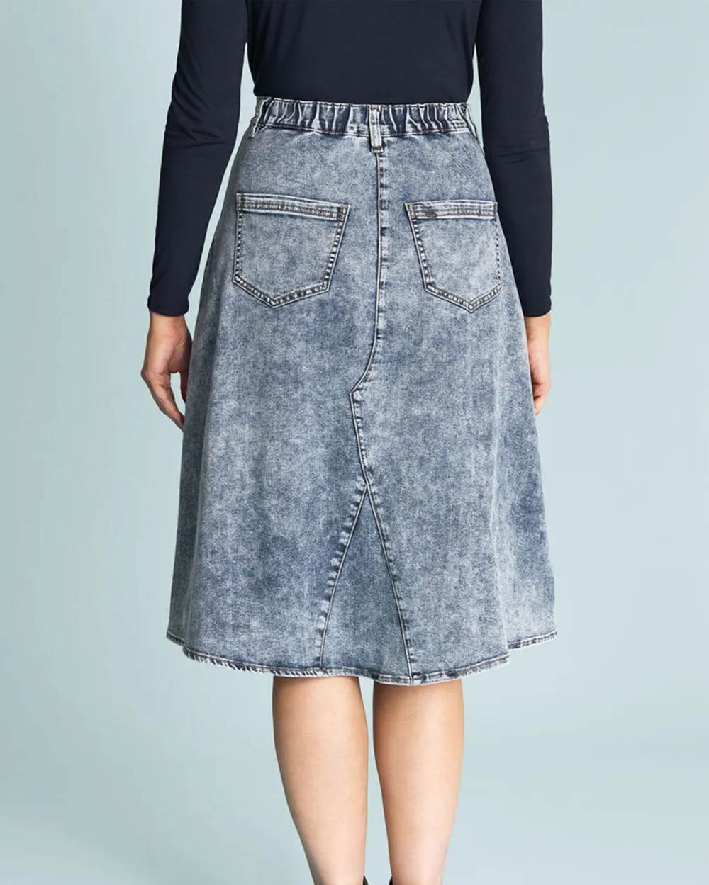 A-Line Denim Skirt